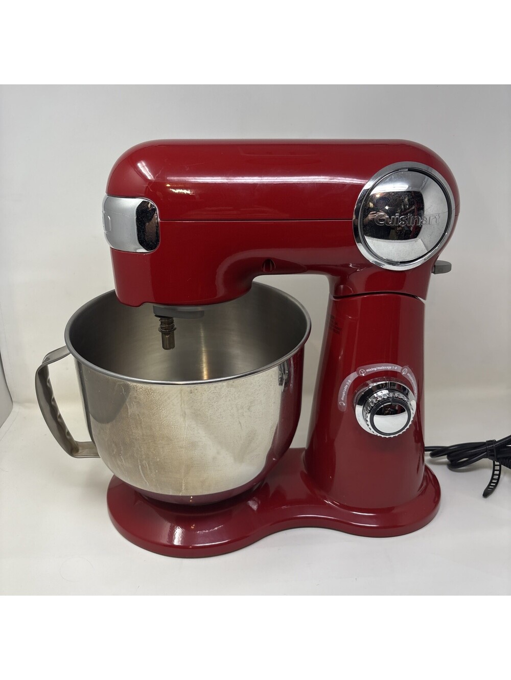 Cuisinart Precision Master 5.5 Qt Stand Mixer Tested Red Bowl And Mixer SM-50C